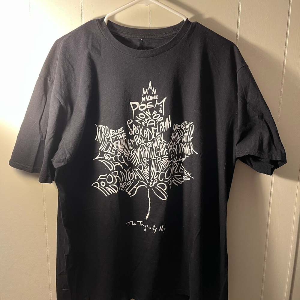 Black Graphic Tragically Hip T-Shirt